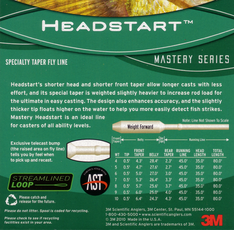 Scientific Anglers Mastery Series Quad-Tip Fly Line WF-7-F//S