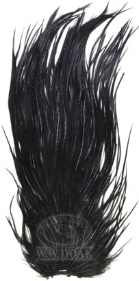 Genetic Cock Saddle<br>Black from W. W. Doak Genetic Cock Saddle<br>Black from W. W. Doak