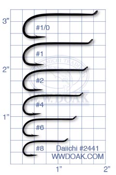 Salmon Hook Size Chart