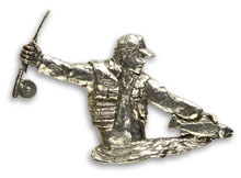 Fly Fisherman Pin from W. W. Doak