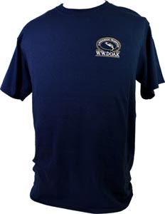 W. W. Doak Embroidered T-Shirt<br>Navy from W. W. Doak