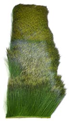 Deer Hair Strip<br>Green from W. W. Doak