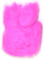 Rabbit Fur Dubbing<br>Fluorescent Pink from W. W. Doak