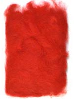 Rabbit Fur Dubbing<br>Fluorescent Red from W. W. Doak