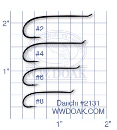 Daiichi #2131<br>"Bob Veverka"Salmon Hook from W. W. Doak