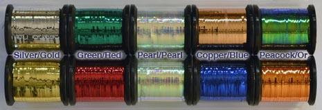 UNI Two Tone Flat Mylar Tinsel from W. W. Doak