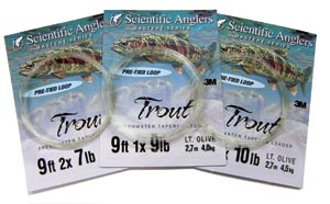 Scientific Anglers Freshwater<br>9 ft. Knotless Tapered Leaders from W. W. Doak