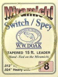 W. W. Doak Switch/Spey<br>Hand Tied Leaders - 15 ft. from W. W. Doak