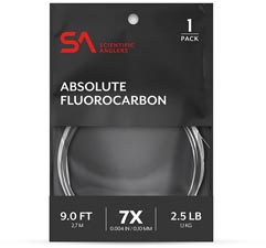 Scientific Anglers<br>Absolute Fluorocarbon Tapered Leader from W. W. Doak Scientific Anglers<br>Absolute Fluorocarbon Tapered Leader from W. W. Doak