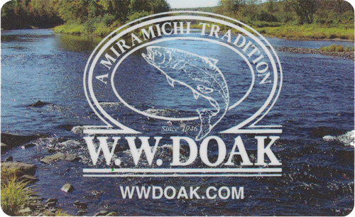 Physical W. W. Doak gift card