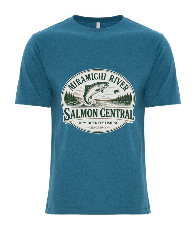 Salmon Central T-Shirt - Teal Heather