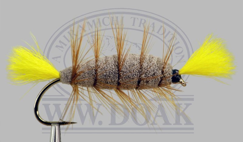 Brown Bomber - Brown Hackle - Yellow Tail