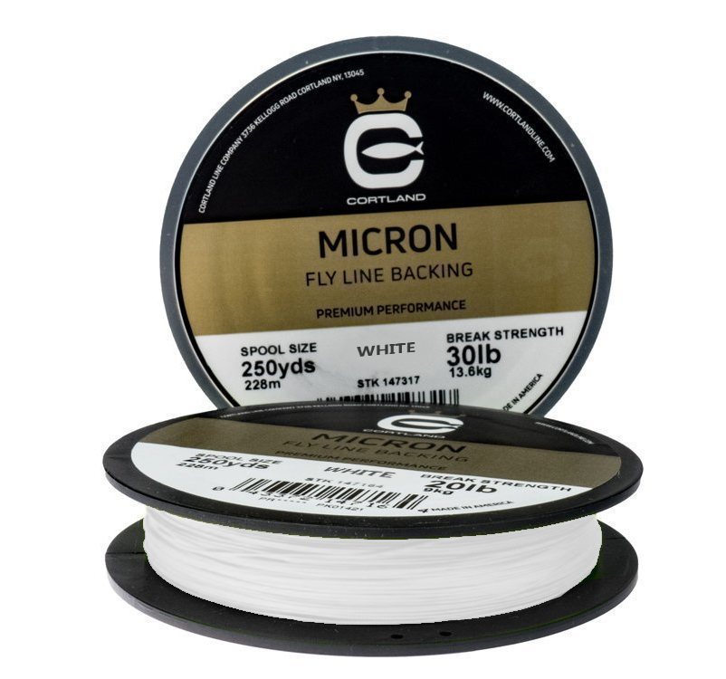 Cortland Micron 30 lb. Backing Line 200 yds - White
