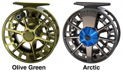 Lamson Guru S -9+ Fly Reel - Olive Green