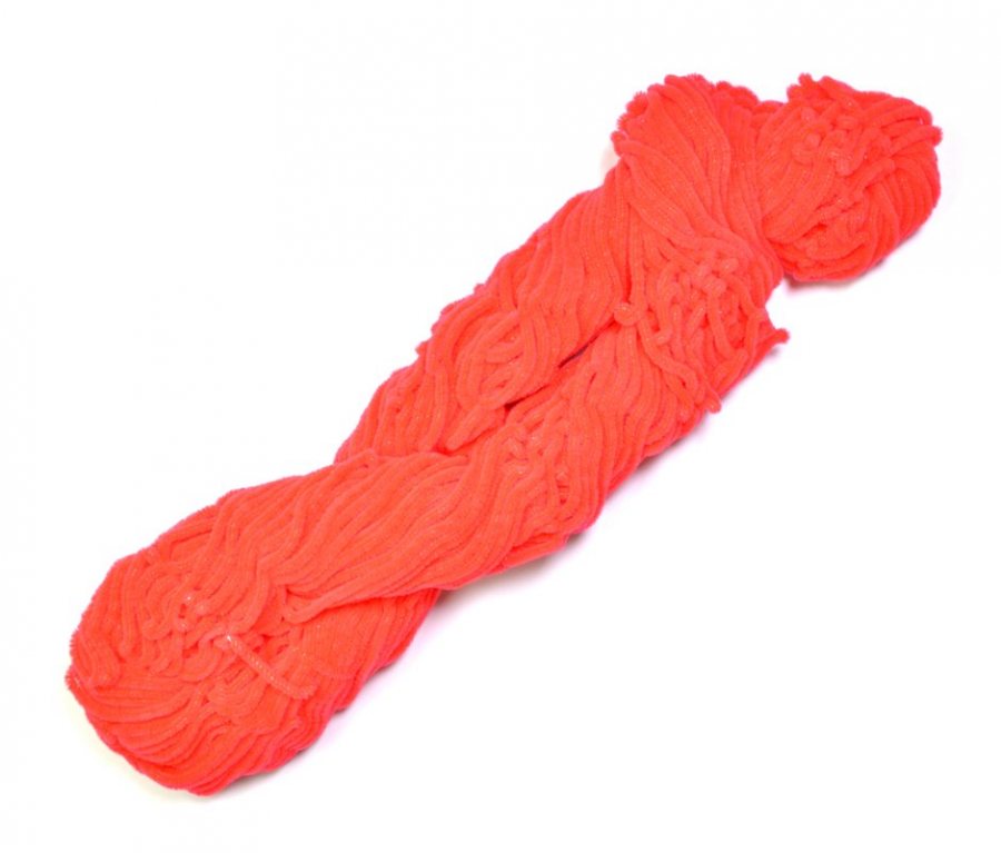 Danville Nylon Chenille - 72 yds. Skein - #505 - Fluorescent Fire Orange
