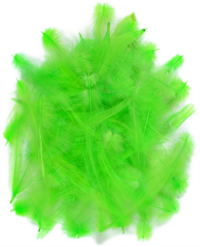 Loose Cock Neck Hackle - Fluorescent Green