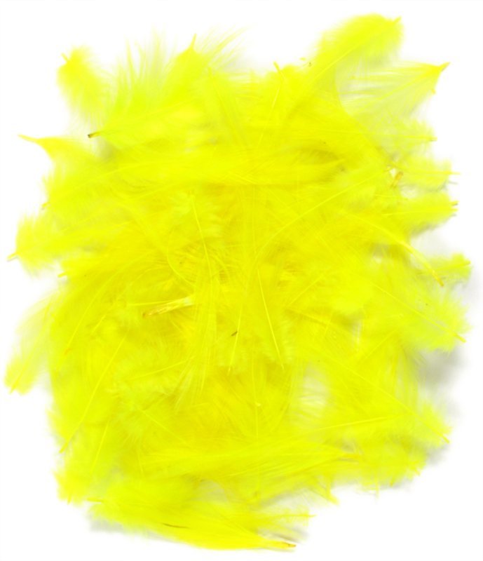Loose Cock Neck Hackle - Fluorescent Yellow