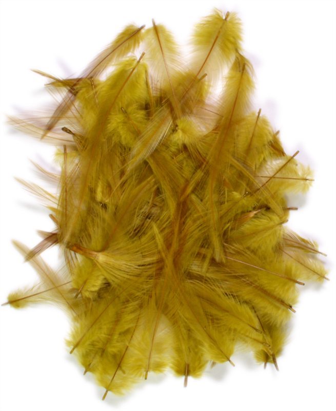 Loose Cock Neck Hackle - Golden Olive