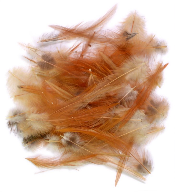 Loose Cock Neck Hackle - Natural Red Brown