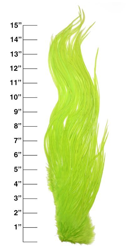 Metz Half Saddle - Fluorescent Chartreuse