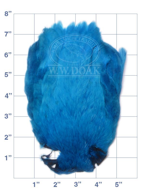 Salmon Fly Hen Neck - Kingfisher Blue