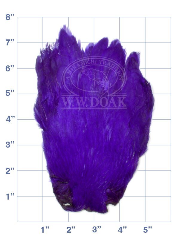 Salmon Fly Hen Neck - Purple