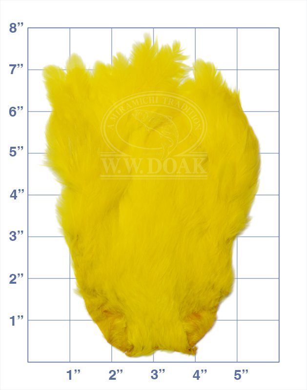 Salmon Fly Hen Neck - Bright Yellow