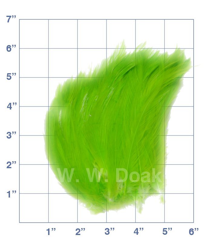 Strung Cock Neck Hackle - Lime