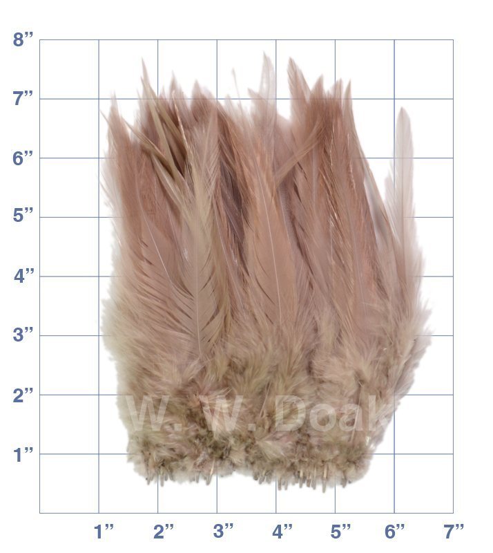 Strung Saddle Hackle - 6"-7" - Grey