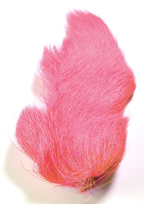 Dyed Deer Body Hair - per 30 grams - Dark Pink