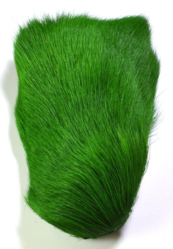 Dyed Deer Body Hair - per 5 grams - Machine Green
