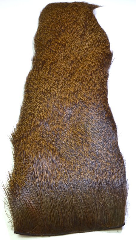 Deer Hair Strip - Dyed Brown