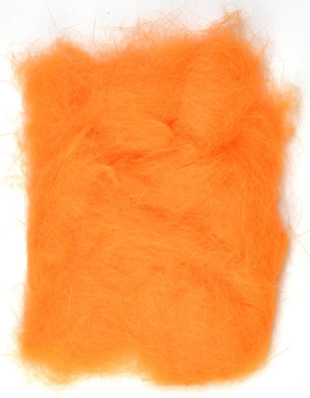 Hareline Rabbit Fur Dubbing - Fl. Orange