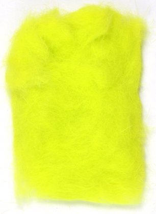 Rabbit Fur Dubbing<br>Fl. Lime Green