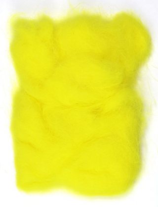 Rabbit Fur Dubbing<br>Fluorescent Yellow