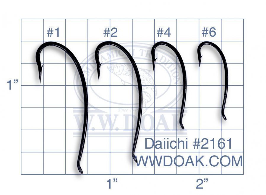 Daiichi #2161 Salmon Hook - Size 2 - per 100