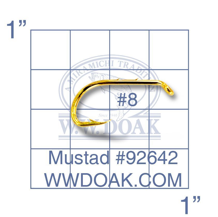 Mustad #92642 Hooks - Size 8 - per 25