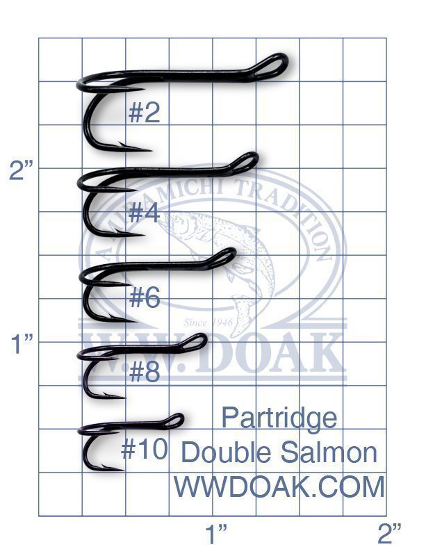 Partridge Double Salmon Hooks - Code P - per 10