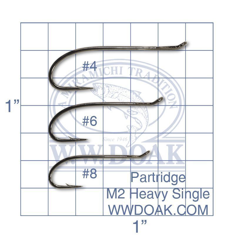 Partridge Heavy Single Salmon Hooks - Code M2 - per 10
