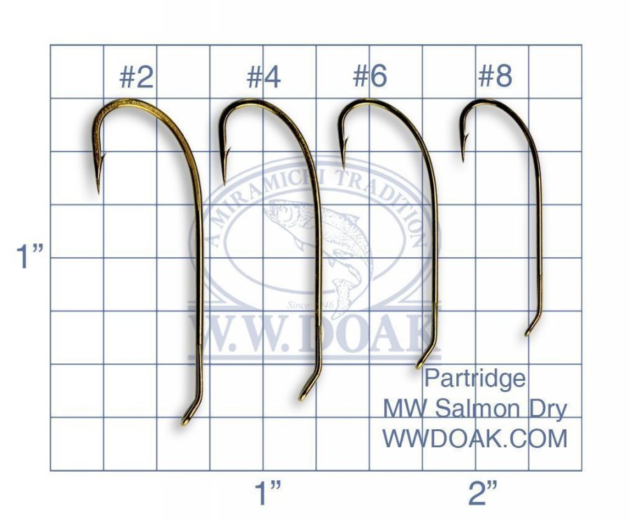 Partridge MW Bomber Dry Fly Hooks - CS42 - per 25