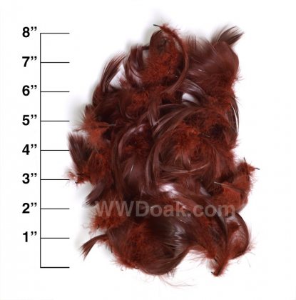 Dyed Mallard Flank<br>Fiery Brown