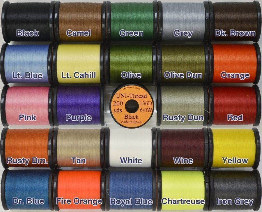 Uni Thread - Waxed - 6/0 - 200 yds.