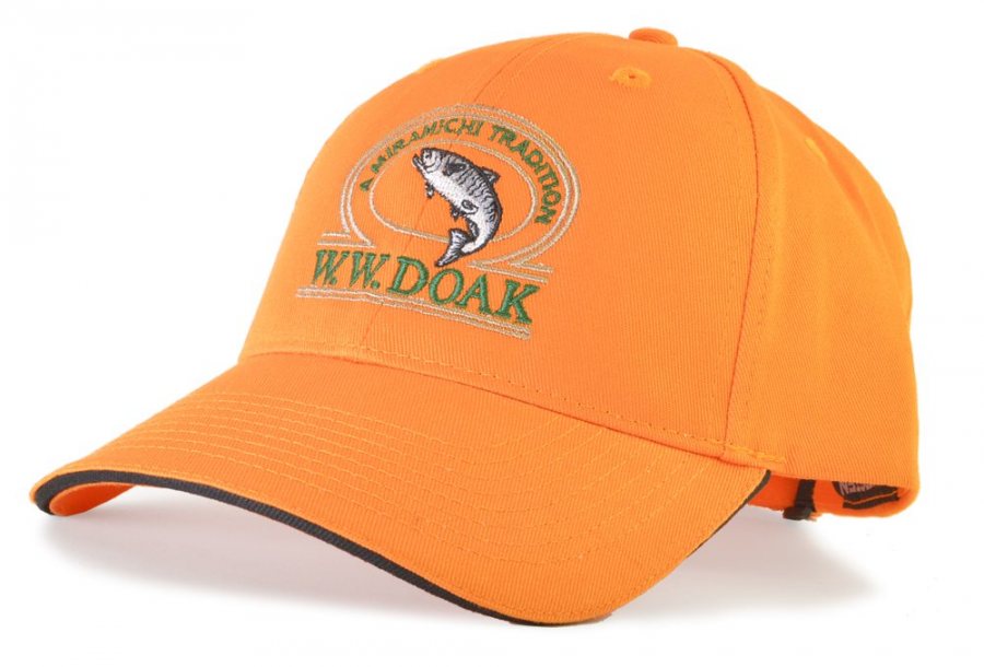 W. W. Doak Cotton Twill Hat - Orange / Black