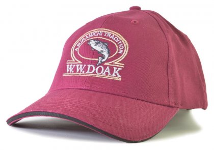 W. W. Doak Cotton Twill Hat<br>Burgundy / Black