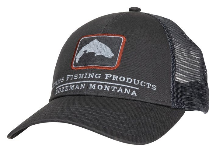 Simms Trout Icon Trucker Hat - Carbon