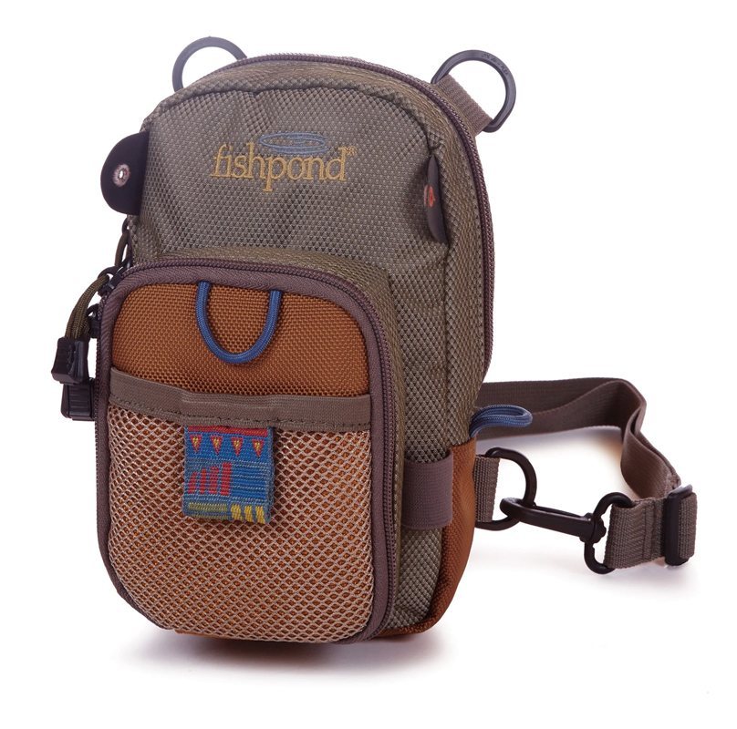 Fishpond San Juan Vertical Chest Pack - Sand/Saddle Brown