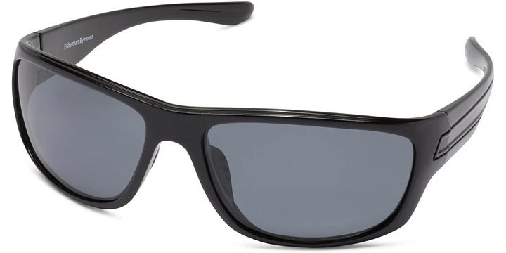 Striper Sunglasses - Shiny Black with Grey Lenses