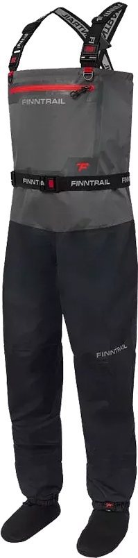 Finntrail Wademan Stocking Foot Waders - Grey